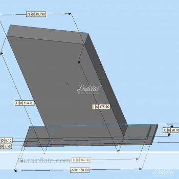 3D printed parts for inflatable products