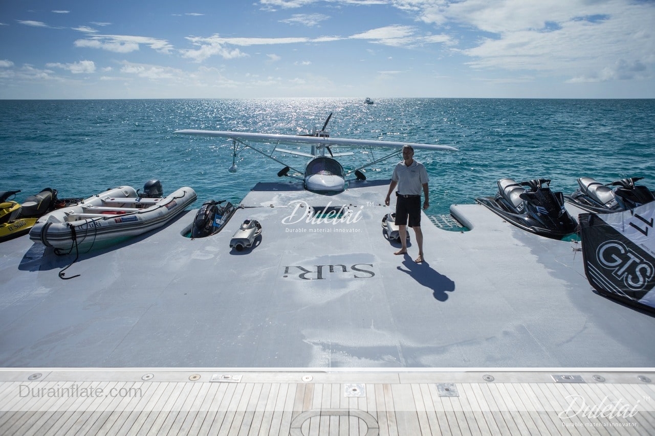 Inflatable jet ski docks