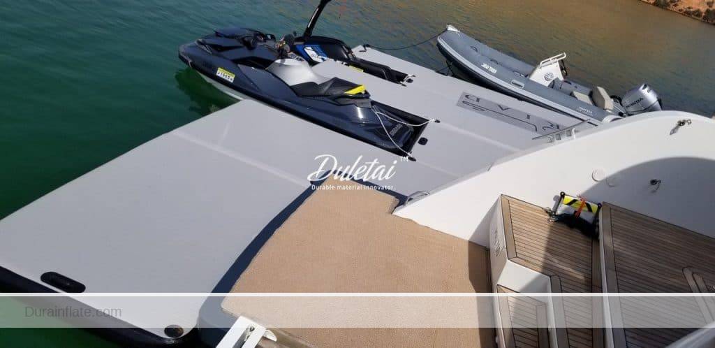 Inflatable Yacht Docks For On-Water Floating Platforms