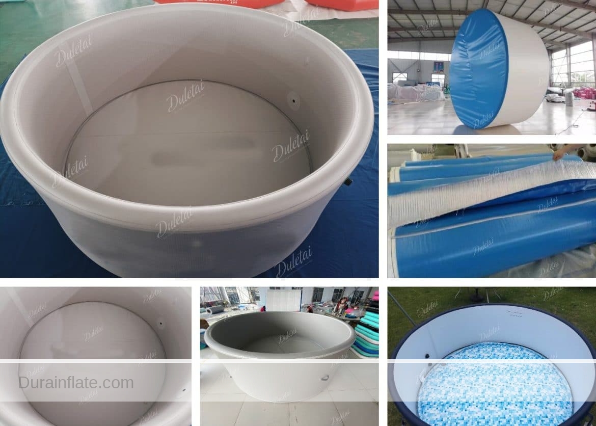 Inflatable pool made of PVC dropsitch fabric